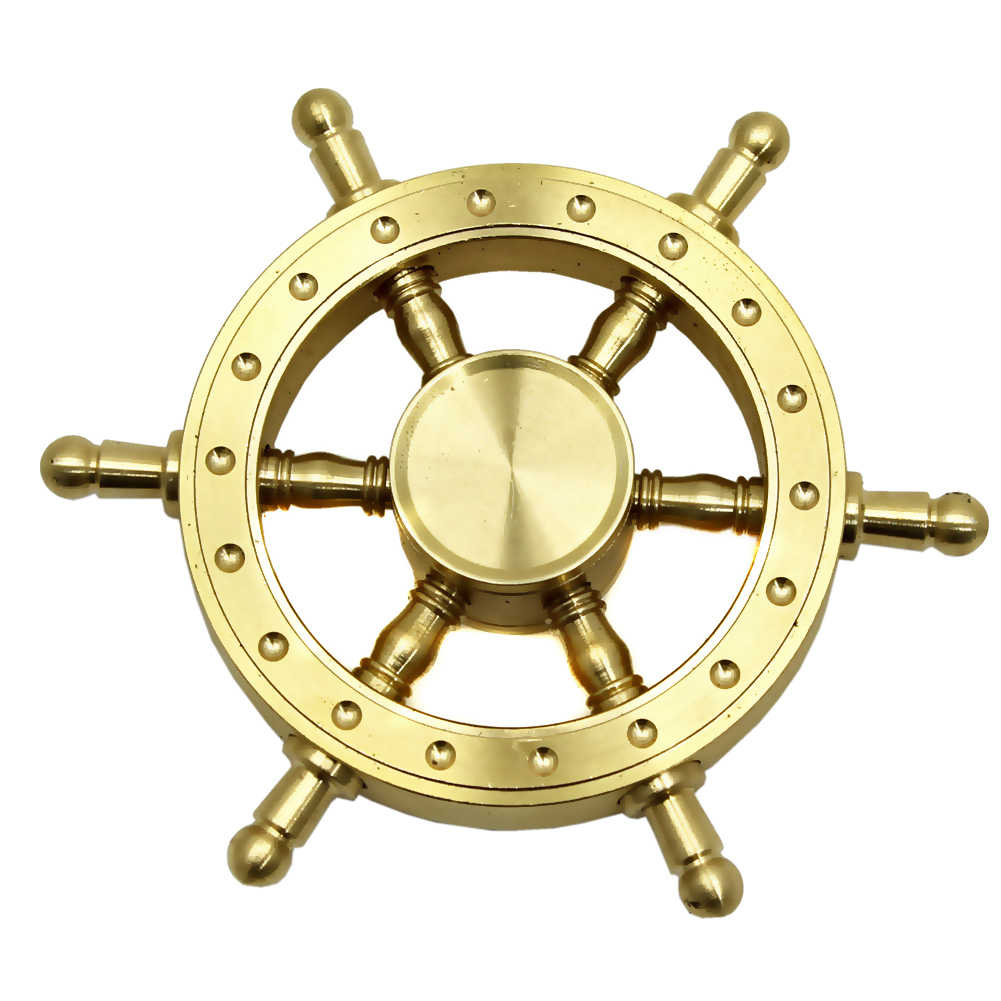 Brass Ship Wheel Fidget Spinner WHOLESALE