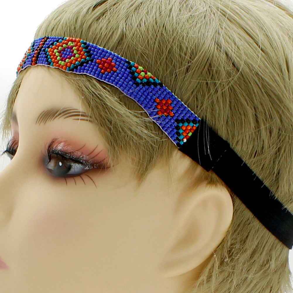 Adult Aztec Beaded Headbands
