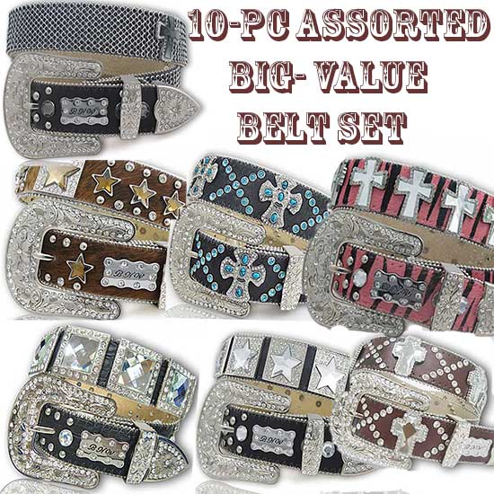 10PCS-BIG-VALUE-BELT-NEW