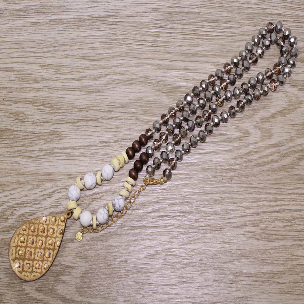 597-TEARDROP-BRN-NECKLACE