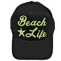 CAP-BLK-BEACHLIFE-NEONYEL