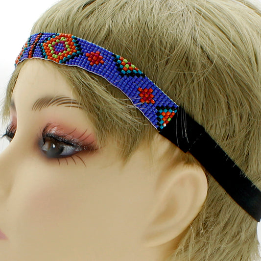 Adult Aztec Beaded Headbands