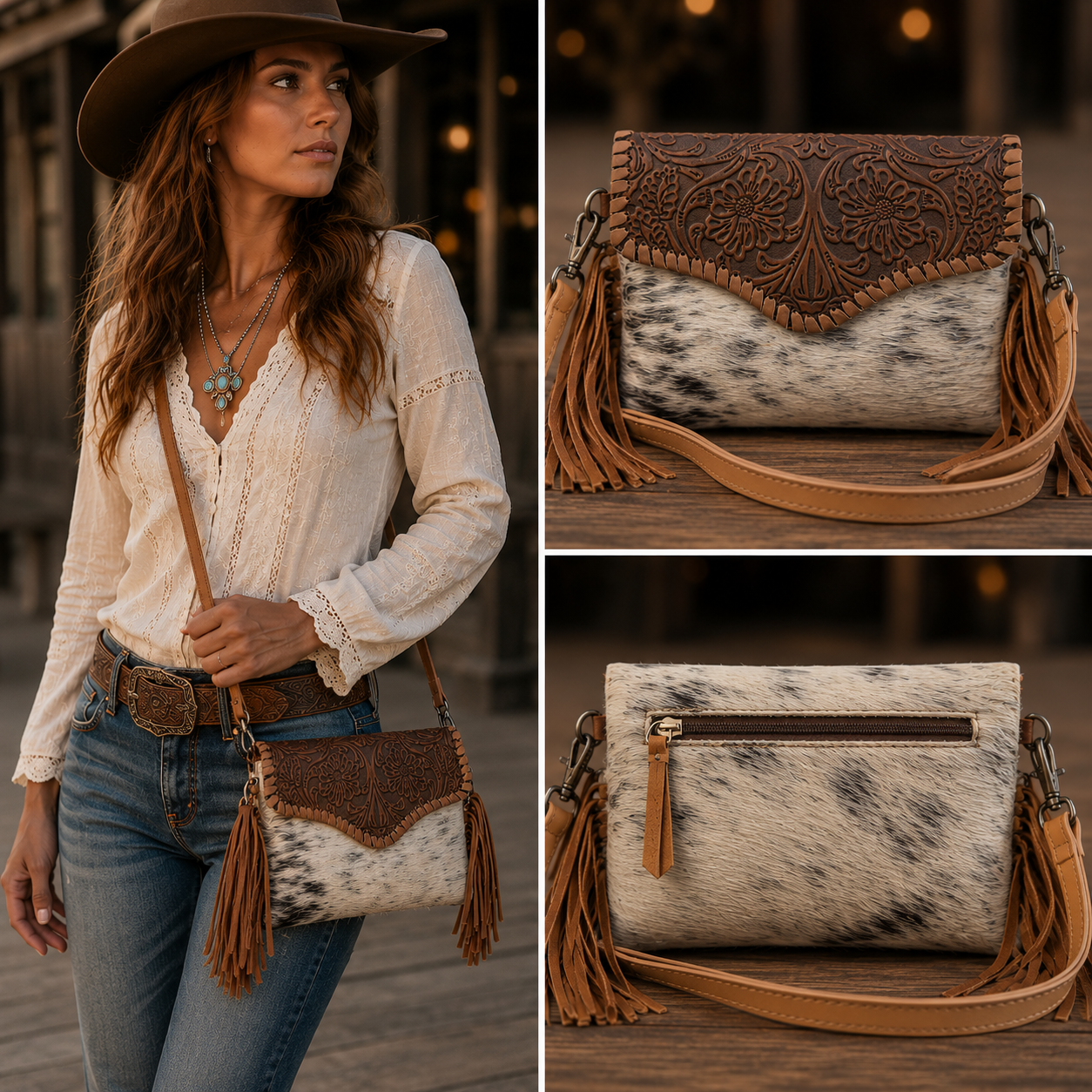 HIDE-FRINGE-305-BROWN